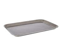 APS Vintage Stainless Steel Serving Tray - 380x265x15mm | Commercially durable for busy catering environments, with a stylish rim design that prevents spills on busy tables.