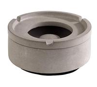 APS wind ashtray “Element” - Premium ashtray made of concrete - 3 grooves for cigarette storage - Ashtray with furniture-friendly underside 10.5 x 5 cm, concrete grey