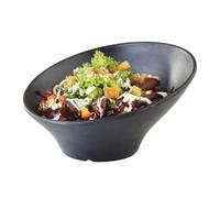 APS Zen Melamine Round Sloped Bowl Black 800ml - DA293
