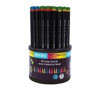 Apsara Hexagonal Body for Good Grip: the pencils in this dispenser feature a hexagonal barrel, providing a sturdy and comfortable grip for writing and drawing, black