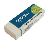 APSARA Non-Dust X-Large Erasers, White, Pack of 5, Jumbo Sleeve Rubbers, Kids School Office Multipack Party Bag Filler, Patel Black Ball Pen
