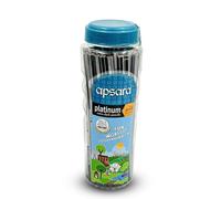 Apsara Platinum Pencil Jar, Smooth Writing & Non-Slip Grip, Quality Wood, Easy Sharpening, Convenient for Students, Professionals (Pack of 50)