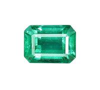 APSLOOSE Natural AA Quality Green Loose 10.25 Ratti 9.50 Carat Gemstone Natural Certified Zambian Emerald/Panna Stone for Men and Women (approved by the ab, free