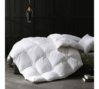 APSMILE Double Duvet 10.5 Tog - Feather Down All Year Round Duvet - 400 TC Cotton Cover & Down Proof Fabric - Hotel Quality Warm Quilt - Machine Washable