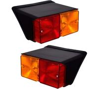 APSMOTIV Rear Tail Lights Assembly with 12V Bulbs - Perfect Replacement for Case Fiat New Holland Tractor Tail Light Tractor 231 2310 233 234 2600 2610 2810 2910 333 334 335 3600 3610