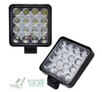 APSMOTIV Tractor Work Light Led Off Road Lights Square Led Work Lights For Tractor Truck Golf Cart Atv Utv Ip67 16 Led Square 5In 1 Function Aluminium Tractor Led Headlights 2-Pack