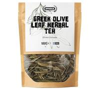 Apsogo Greek Olive Leaf Tea - Whole Dried Loose Leaf, Caffeine-Free, 100g