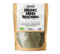 Apsogo Organic Gr ried Rosemary - Whole Leaf for Cooking & Tea, 100g | Organic dried rosemary leaves from the Greek Peloponnese mountains - hand-harvested whole leaf for Mediterranean cooking.