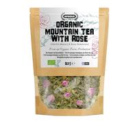 Apsogo Organic Greek Mountain Tea with Rose - Sideritis Loose Leaf, 50g