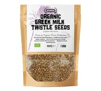 Apsogo Organic Milk Thistle Seeds Herbal Tea (100g) - Premium Greek Silybum Marianum Seeds - Smooth Earthy Taste - Eco-Friendly Resealable Pouch - Caffeine Free Herbal Infusion