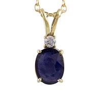 APSSTONE Certified 6.25 Ratti / 5.30 Carat Quality Natural Blue Sapphire Ashtadhatu Gold Plated Pendant / Locket by Lab - Certified for Men and Women, Gold Plated, Blue Sapphire