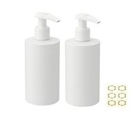 Apstaqeoo 2PCS 200Ml Empty Pump Bottles Lotion Dispenser Plastic Refillable Travel Bottle BPA Free Bathroom Kitchen Shower Container Gel Storage Holder for Toiletries Shampoo Conditioner Liquid Soap