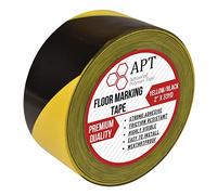 APT, (2-inch Width X 33 Yds Length) Single Roll PVC Marking Tape, Premium Vinyl Safety Marking and Dance Floor Splicing Tape, 6 mil Thick, (2-inch Yellow & Black)