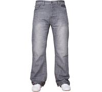 APT Mens Basic Blue Bootcut Wide Leg Flared Work Casual Jeans Big Sizes Grey 40 W X34