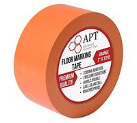 APT, PVC Marking Tape, Premium Vinyl Safety Marking and Dance Floor Splicing Tape, 6 mil Thick,51mmx30M, Mulit-Color (Orange, 1 Roll)