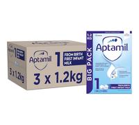 Aptamil 1 First Baby Milk Powder From Birth 1.2 kg (Pack of 3) - DHA Omega-3, Palm Oil Free, Complete Nutrition
