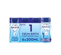 Aptamil 1 First Infant Baby Milk Ready to Use Liquid Formula, from Birth, 6x200 ml