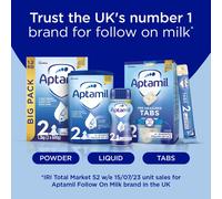 Aptamil 2 Follow On Baby Milk Ready to Use Liquid Formula, 6-12 Months, 200 ml, (Pack of 18)