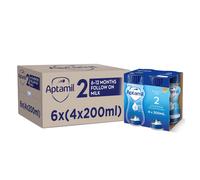 Aptamil 2 Follow On Baby Milk Ready To Use Liquid Formula, 6-12 Months, 200 Ml, (Pack Of 24)