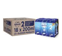 Aptamil 2 Follow On Milk 6-12 Months Ready-to-Use Liquid Formula 200 ml Pack of 18 with Vitamin D for Immune Support