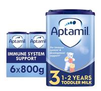 Aptamil 3 Toddler Baby Milk Powder Formula, 1-2 Years, 800g (Pack of 6) - Packaging May Vary