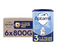 Aptamil 3 Toddler Baby Milk Powder Formula, 1-2 Years, 800g (Pack of 6) - Packaging May Vary