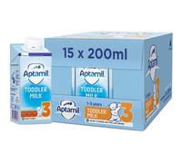Aptamil 3 Toddler Baby Milk Ready to Use Liquid Formula, 1-3 Years, 200ml (Pack of 15),package may vary