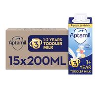 Aptamil 3 Toddler Baby Milk Ready to Use Liquid Formula, 1-3 Years, 200ml (Pack of 15),package may vary