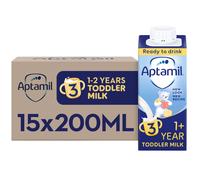 Aptamil 3 Toddler Baby Milk Ready to Use Liquid Formula, 1-3 Years, 200ml (Pack of 15),package may vary