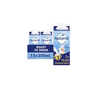 Aptamil 3 Toddler Baby Milk Ready to Use Liquid Formula 13 Years 200ml Pack of 15package may vary