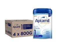 Aptamil Advanced 1 First Infant Baby Milk Powder Formula, from Birth, 800g (Pack of 4)
