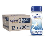 Aptamil Advanced 2 Follow On Baby Milk Ready to Use Liquid Formula, 6-12 Months, 200 ml (Pack of 12)