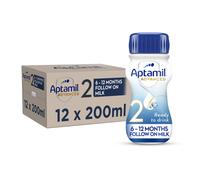 Aptamil Advanced 2 Follow On Baby Milk Ready to Use Liquid Formula, 6-12 Months, 200 ml (Pack of 12)