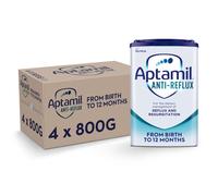 Aptamil Anti-Reflux Baby Milk Powder Formula, from Birth, 800g (Pack of 4)