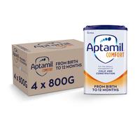 Aptamil Comfort Baby Milk Powder Formula, from Birth, 800g (Pack of 4)