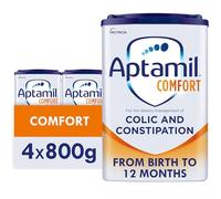 Aptamil Comfort Baby Milk Powder Formula, from Birth, 800g (Pack of 4)