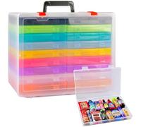 Aptbyte Collector Case Compatible with 5 Surprise Mini Brands Toys Series 1 2 3, 18 Independent Mini Mart Box for Gold Rush Mystery Capsule Real Miniature Collectible Toy (Box Only)