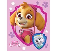 APTEX Paw Patrol Fleece Blanket Cuddly Blanket Pink 100 x 140 cm, Blue