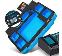 APTEX Schaumeinlage passend für Makita Ladegerät DC18RC + 4X Akkus für MakPac Gr. 2-3