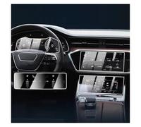 Aptfkec 2019 2020 2021 2022 2023-2024 Tempered Glass Protector Car GPS Navigation And Instrument Panel LCD Screen Protective Film For A6 For A7 Screen Protector(4pcs)