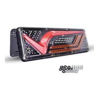 Aptfkec For 12V 24V 46CM Multifunctional LED Truck Car Tail Rear Lamp W/Turn Signals Fog Stop Parking Reverse Driving License Plate Lights Turn Signal