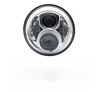 Aptfkec For FLD For Touring For Softail 1 PCS 7 Inch Led Motorcycle Headlight 40W/50W/60W/80W/90W 7" Shell Housing Headlight Brackets. Headlights(1 pcs Chrome 60W B)