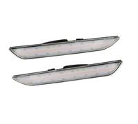 Aptfkec For Mustang Red/White Rear Side Fender Marker Light Parking Light/Driving Lights 2015 2016 2017-2023 Sidemarker Lamps 12V Turn Signal