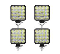 Aptfkec Front Headlight Assembly For Jeep Truck 4X4 Car SUV ATV Headlights 4 PCS 12V Light Bar 48W LED Work Off Road Spotlight