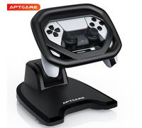 APTGAME PS 5 Gaming Racing Wheel Stand for PS 5/P5 Elite Controllers,Steering Wheel Stand with 4 Table Suction Cup for PlayStation 5 Controller,More robust and dependable for Immersive Racing