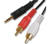 Aptii 3.5mm Jack to 2 x RCA Phono Audio Cable Gold 15m Lead