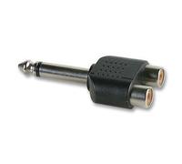 Aptii 6.35mm Mono Jack Male to 2 x RCA Phono Female