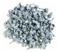 Aptii Flat cable clips 100 Pack for 1.5mm twin & earth Grey