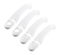APTKCMCNVG Car Door Latch Handle Cover for Caravelle for Transporter T5 T6 2003-2019 Double Hole Door Handle Cup Protector Anti-Scratch(White)
