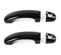 APTKCMCNVG Car Door Latch Handle Cover for Caravelle for Transporter T5 T6 2003-2019 Double Hole Door Handle Cup Protector Anti-Scratch(2 Doors Bright Black)